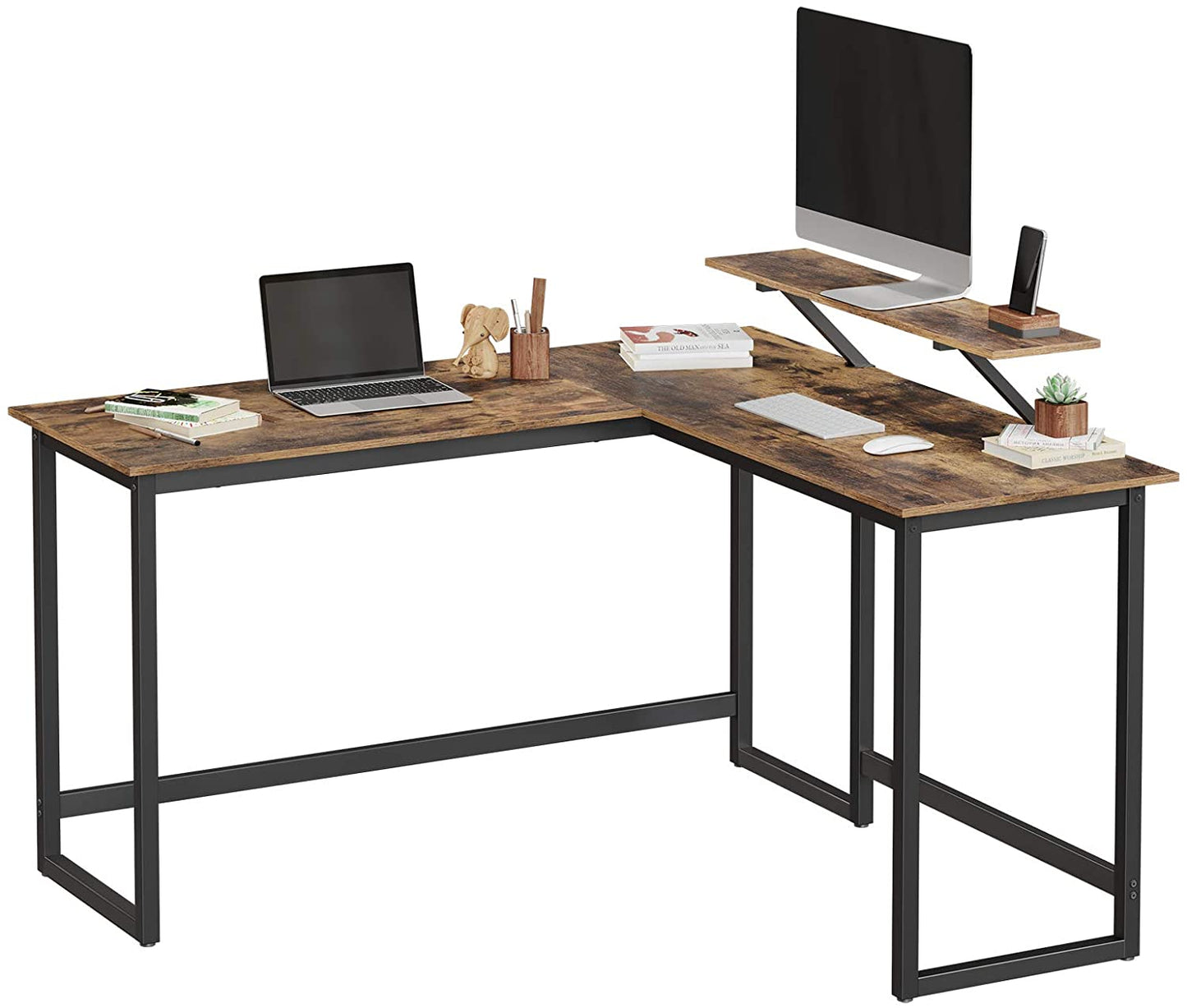 Biurko Komputerowe z półką 130x140x76 cm