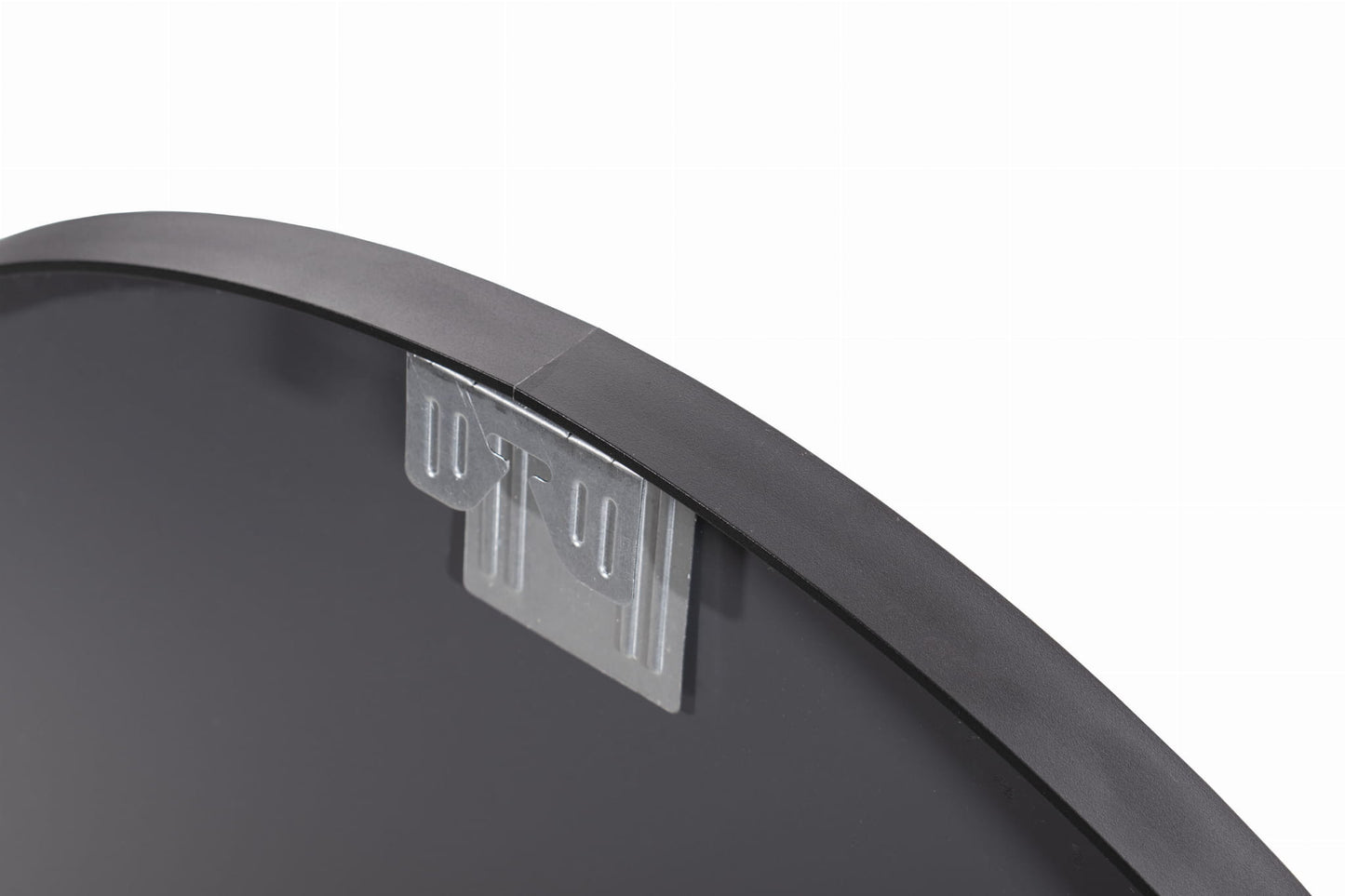 Lustro 70 cm czarna rama