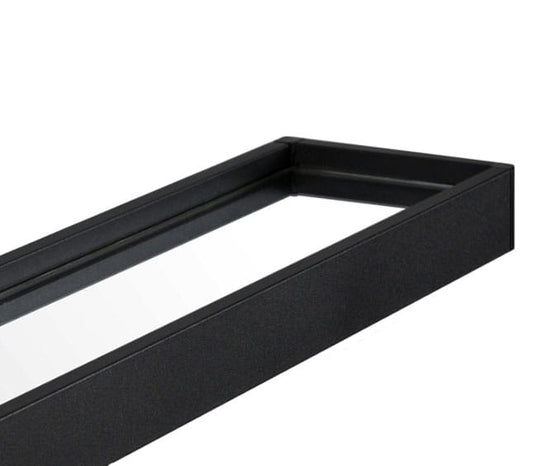 Lustro z półką 60 cm czarne