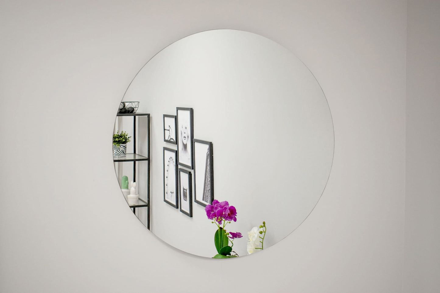 Lustro 80 cm bez ramy