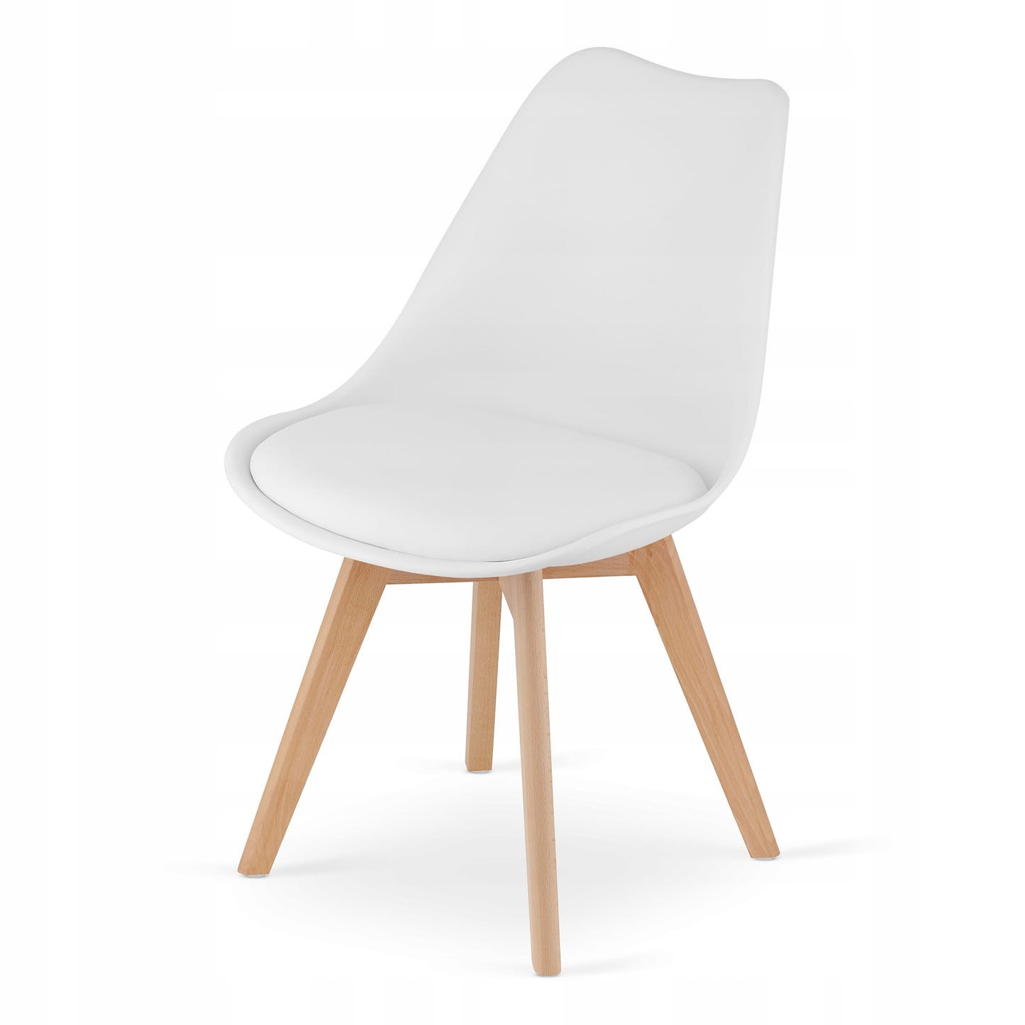 Zestaw stół prostokątny 120x80cm dąb sonoma + 4 krzesła białe