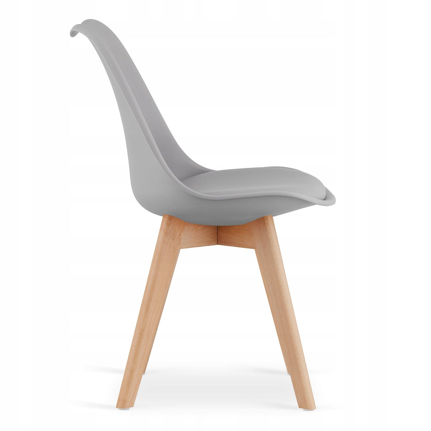 Zestaw stół prostokątny 120x80cm dąb sonoma + 4 krzesła szare