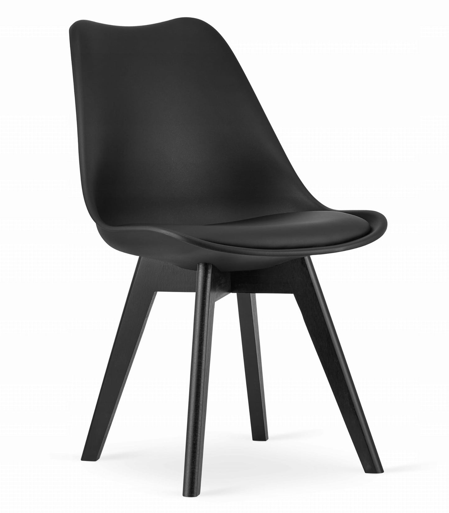 Zestaw stół prostokątny 120x80cm craft + 4 krzesła czarne