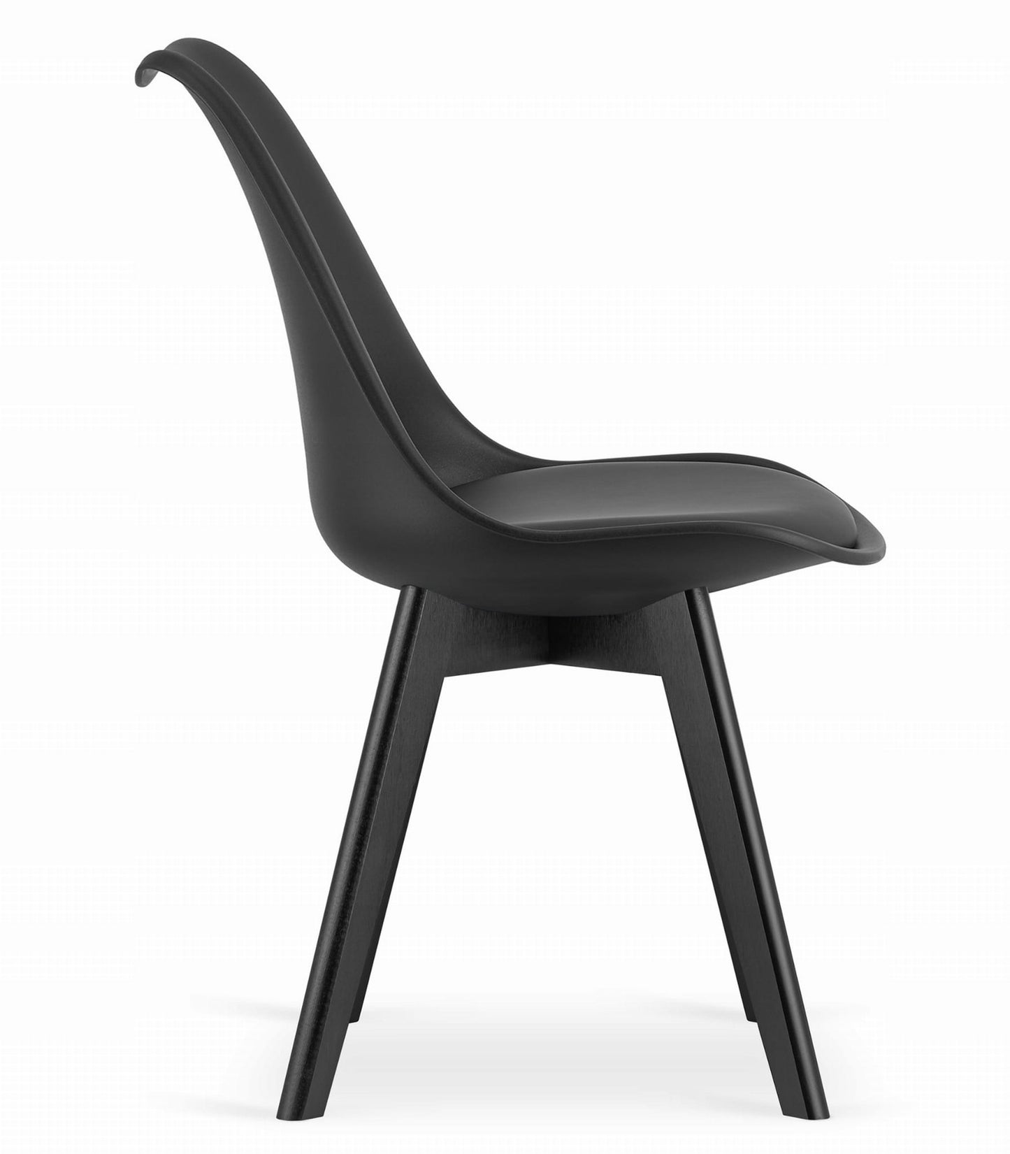 Zestaw stół prostokątny 120x80cm craft + 4 krzesła czarne