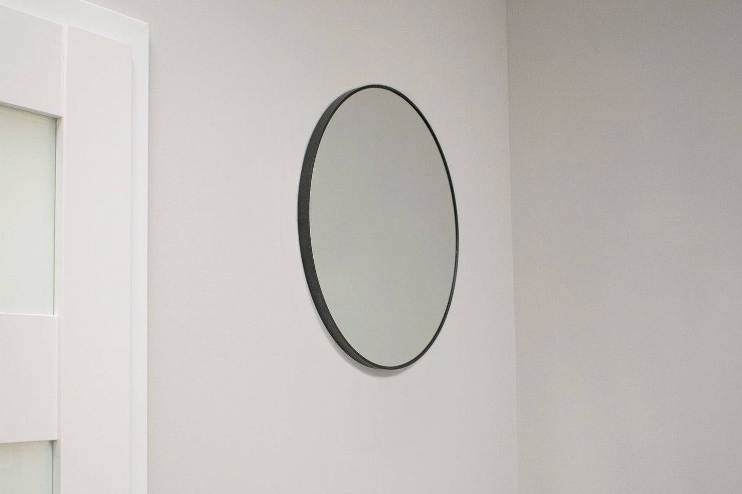 Lustro 50 cm czarna rama