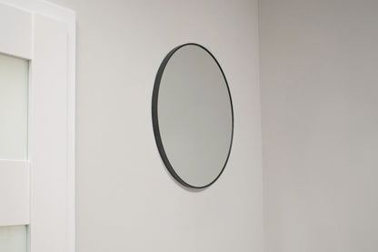 Lustro 50 cm czarna rama
