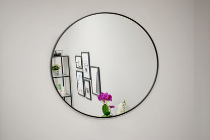 Lustro 50 cm czarna rama