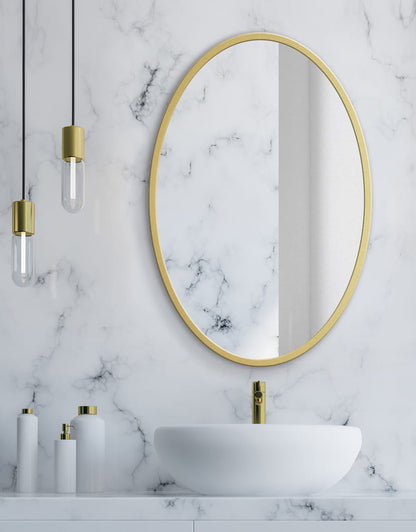 Lustro 80 cm złota rama