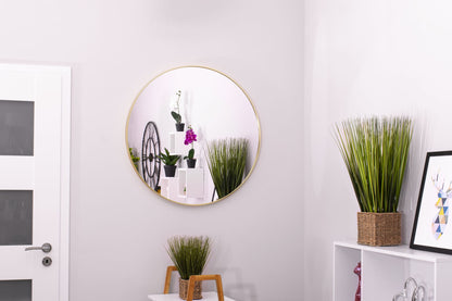 Lustro 80 cm złota rama
