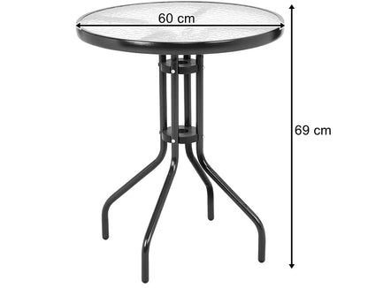 Stolik kawowy stół ogrodowy balkonowy okrągły 60cm