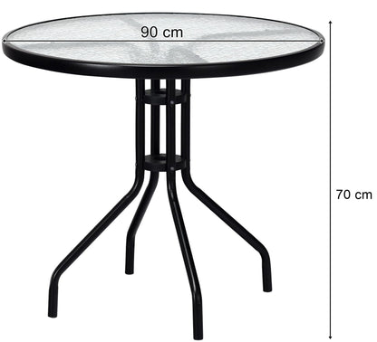 Stolik kawowy stół ogrodowy balkonowy okrągły 90cm