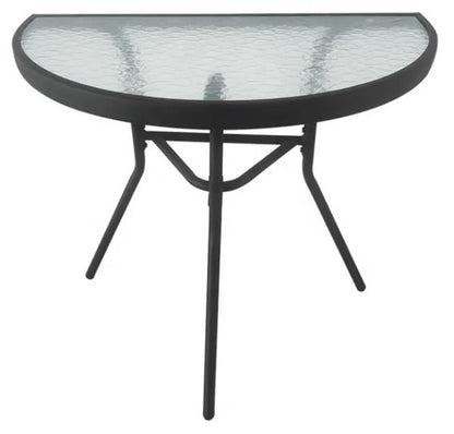 Stolik kawowy stół ogrodowy balkonowy półokrągły 70cm