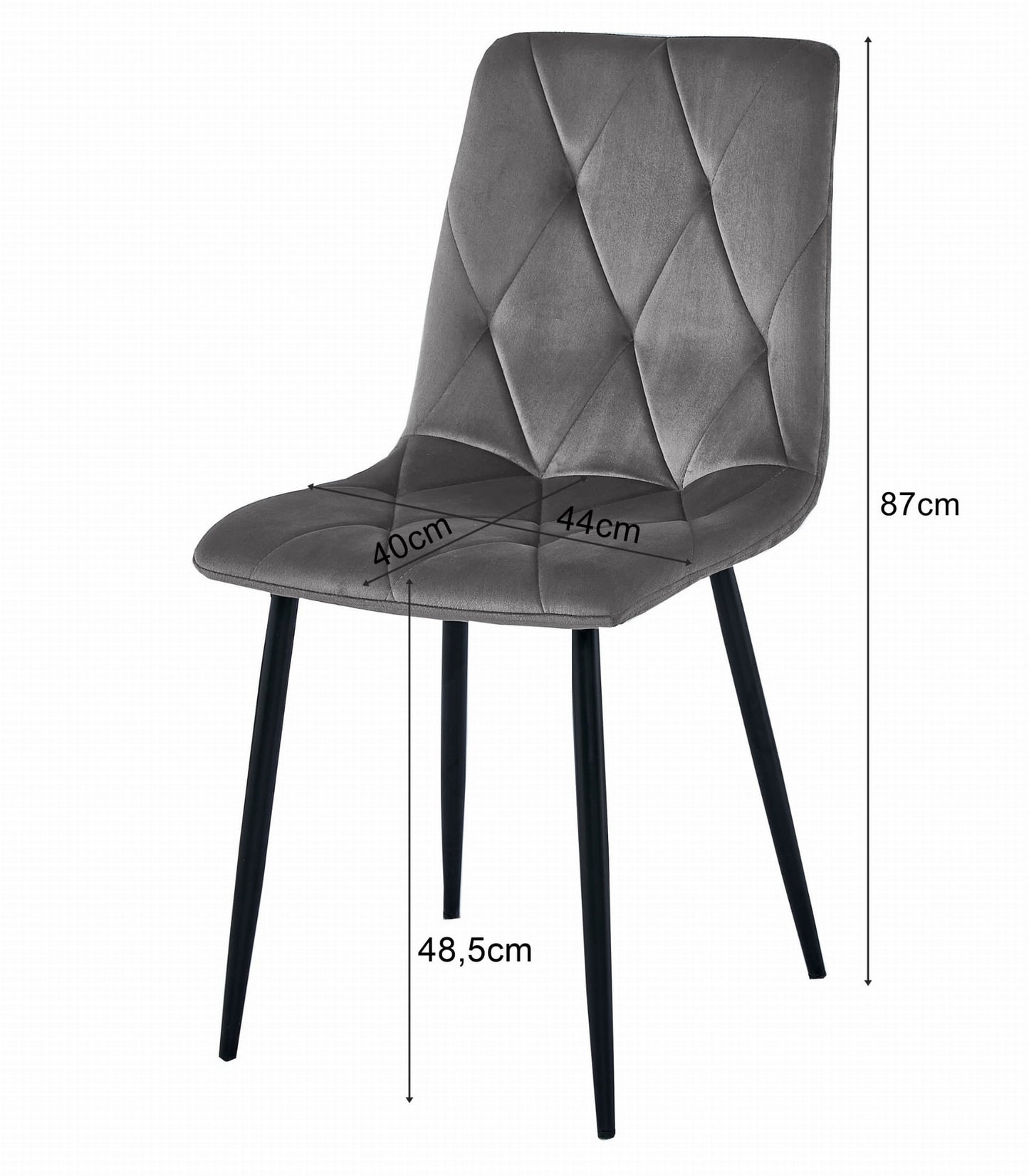 Zestaw stół 120x80cm Craft Czarny + 4 krzesła  czarne