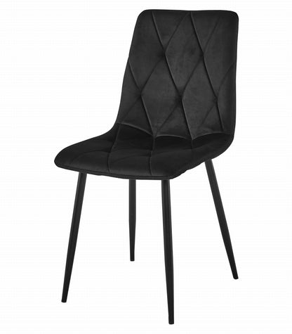 Zestaw stół 120x80cm Craft Czarny + 4 krzesła  czarne