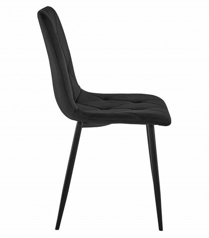 Zestaw stół 120x80cm Craft Czarny + 4 krzesła  czarne