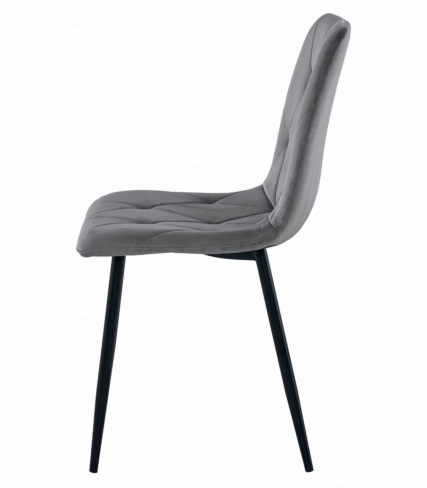 Zestaw stół  120x80cm Craft Czarny + 4 krzesła szare