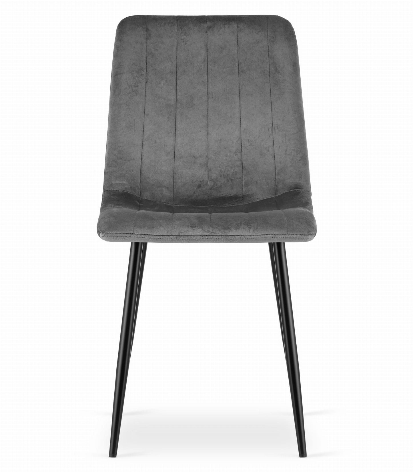 Zestaw stół 120x80cm Craft Czarny + 4 krzesła szare