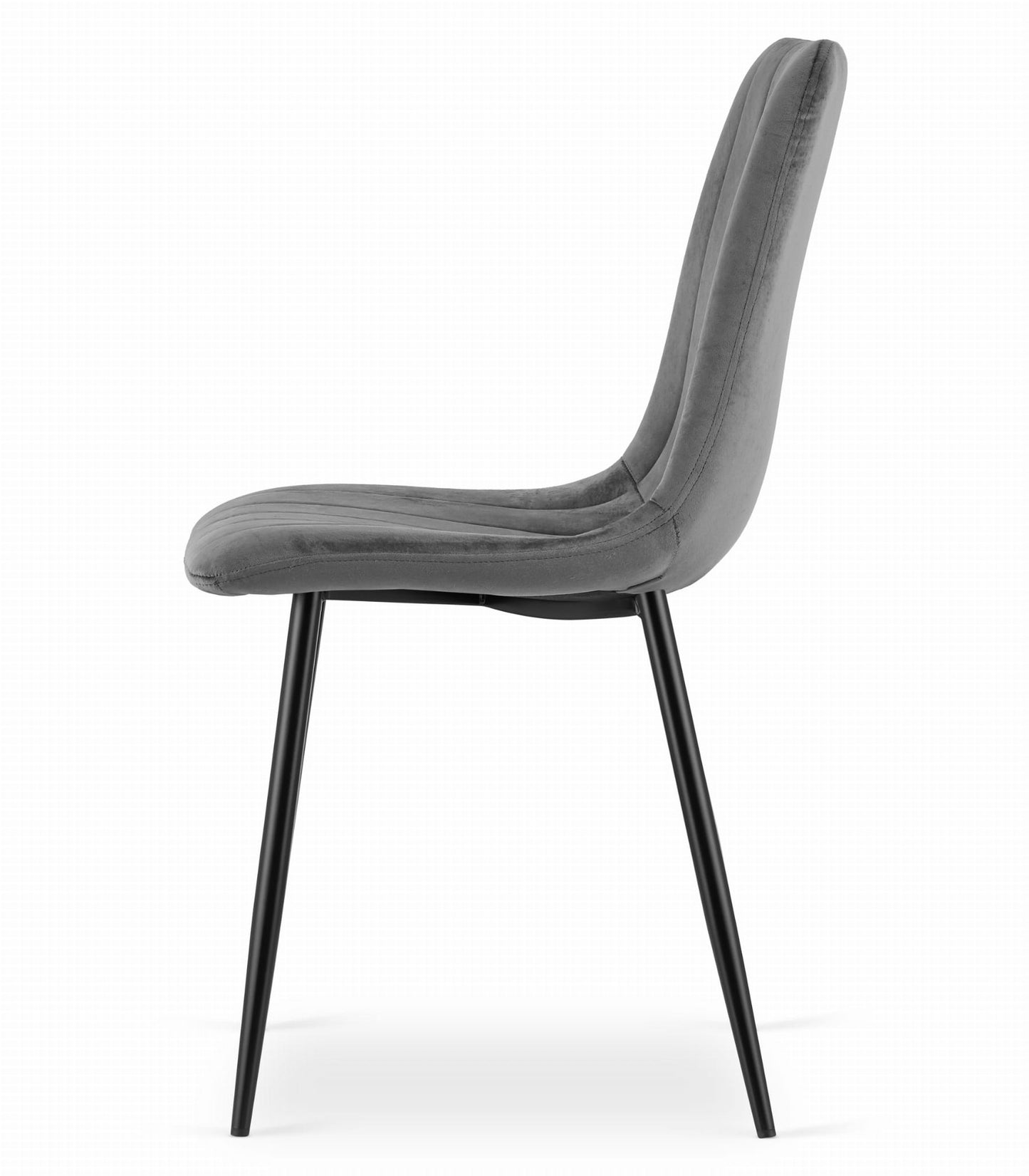 Zestaw stół 120x80cm Craft Czarny + 4 krzesła szare