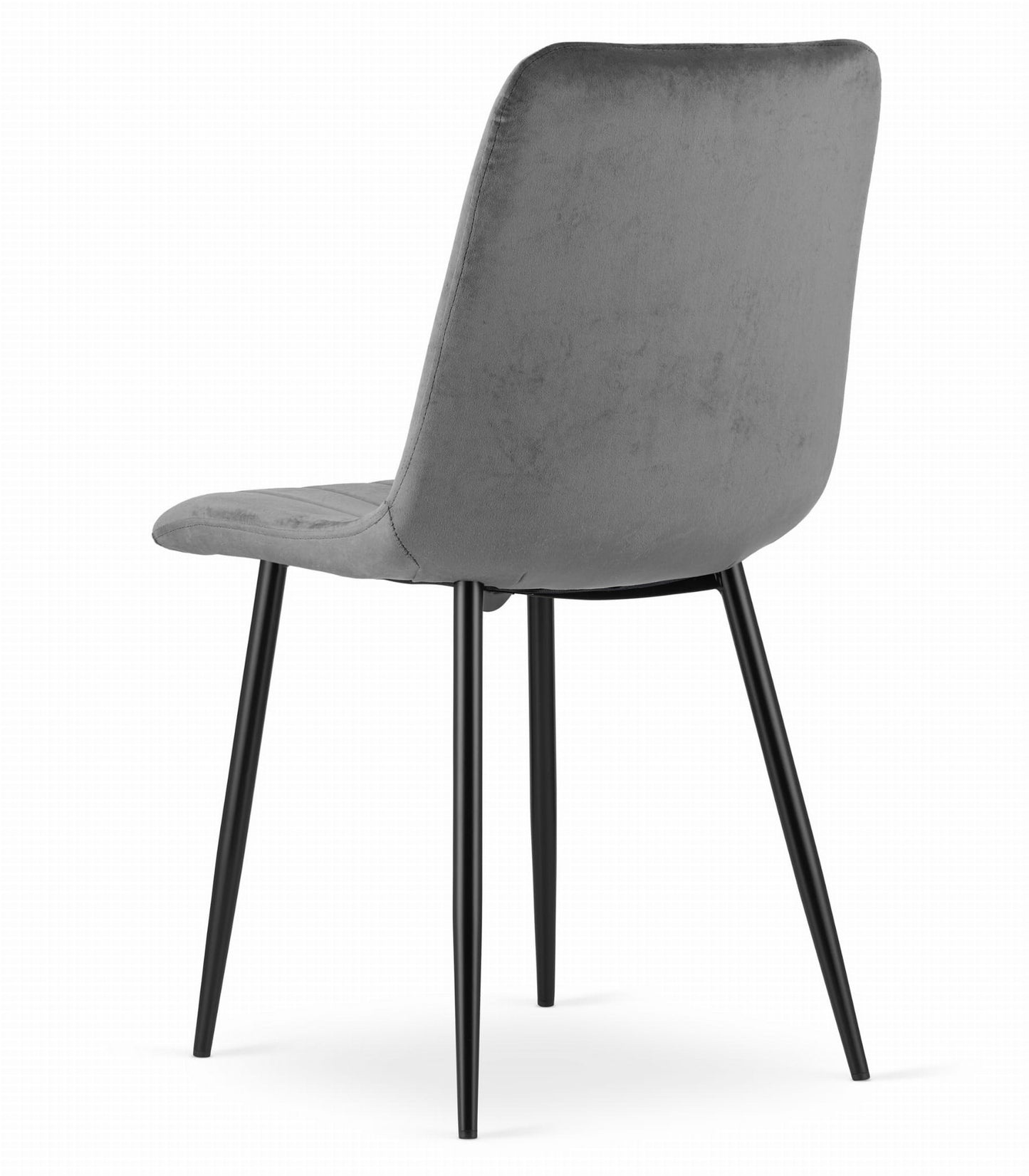 Zestaw stół 120x80cm Craft Czarny + 4 krzesła szare