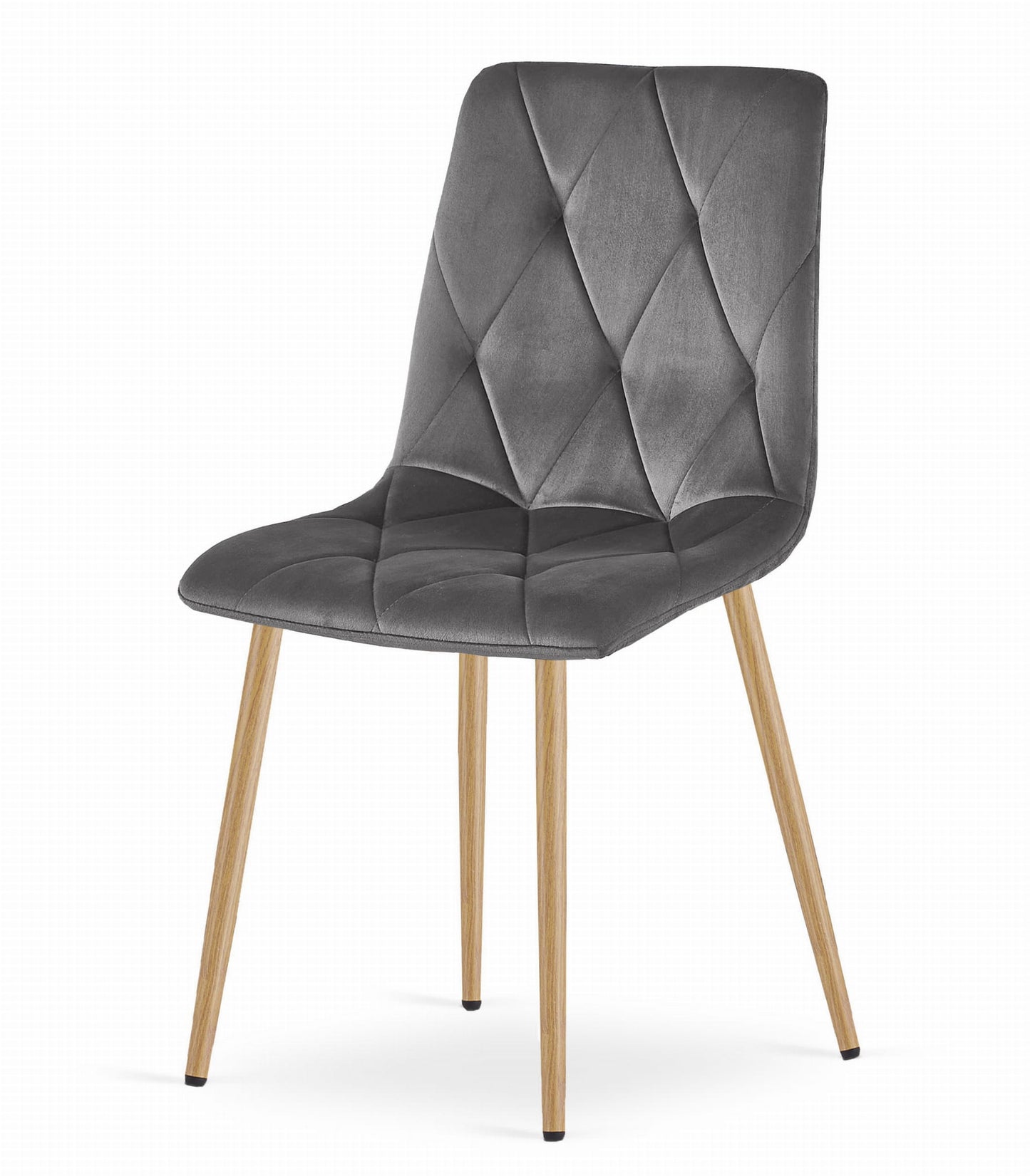 Zestaw stół 120x80cm Dąb Sonoma + 4 krzesła szare