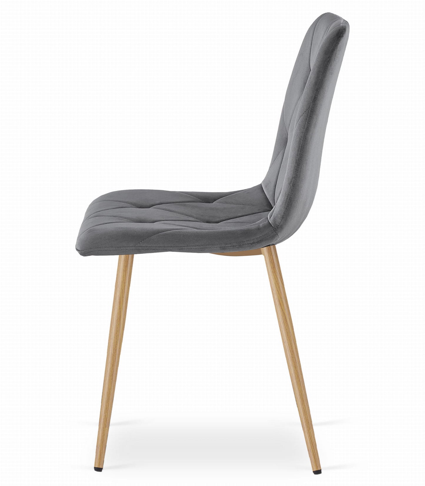 Zestaw stół 120x80cm Dąb Sonoma + 4 krzesła szare