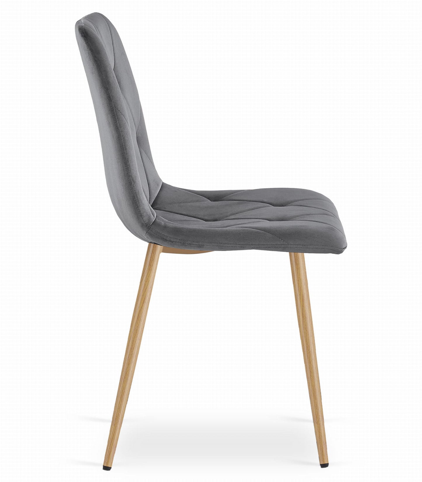 Zestaw stół 120x80cm Dąb Sonoma + 4 krzesła szare