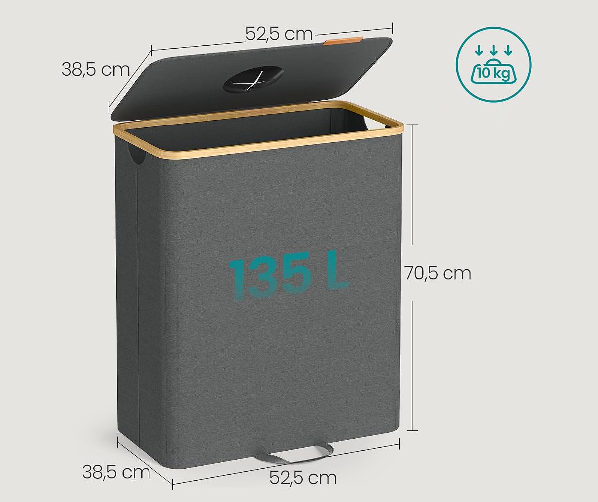 Kosz na butelki 135l wyjmowana torba