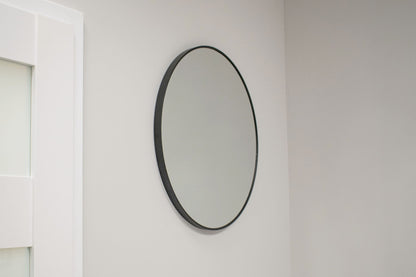 Lustro 80 cm czarna rama