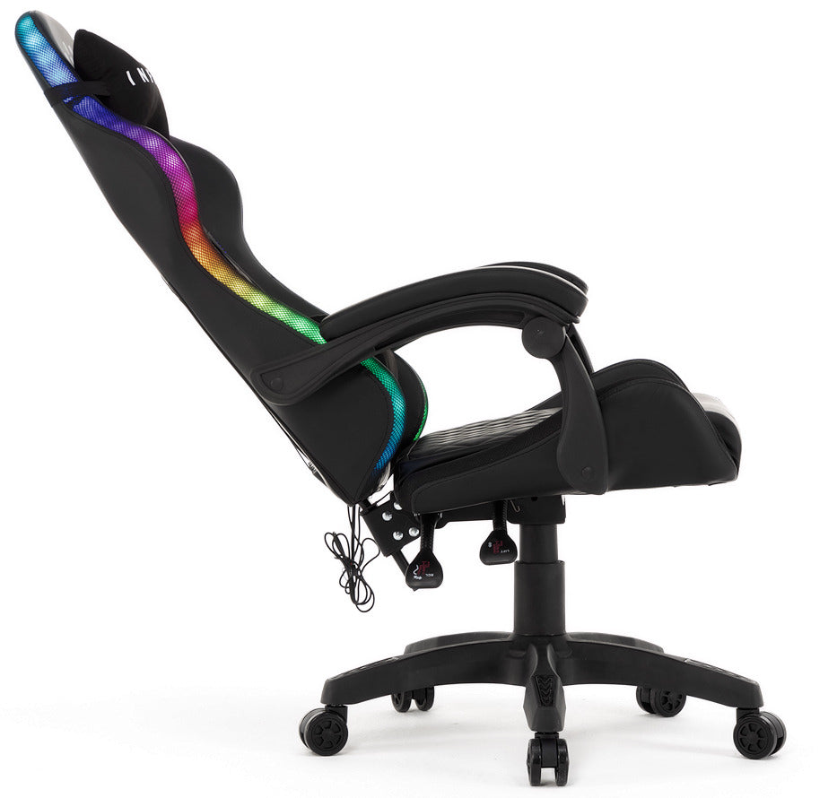 Fotel gamingowy RGB LED – z podświetleniem LED