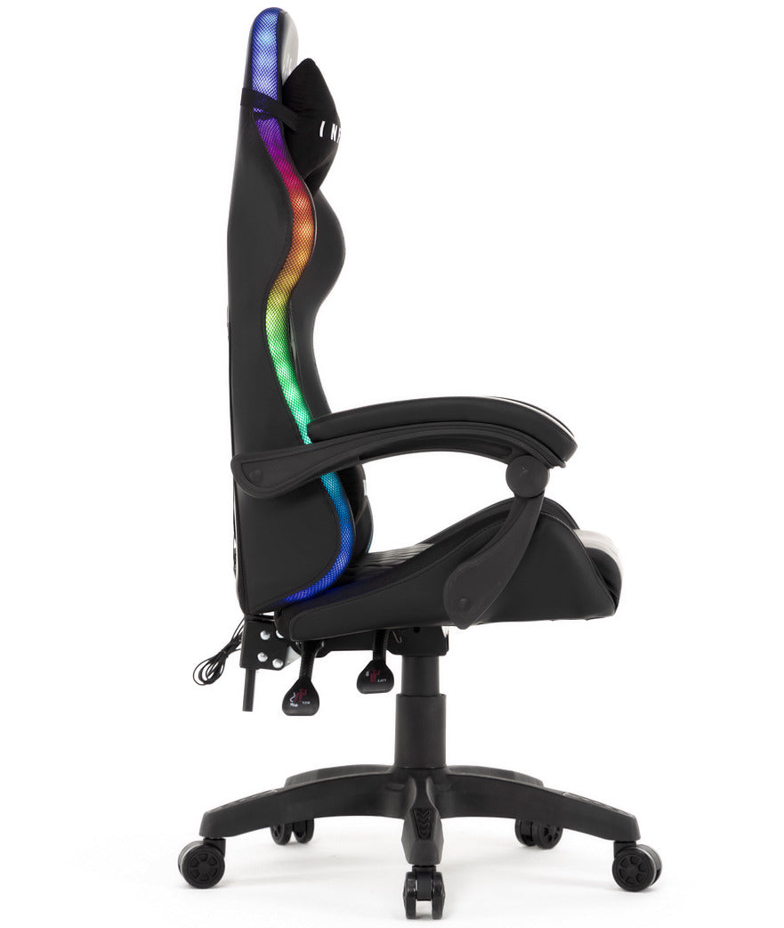 Fotel gamingowy RGB LED – z podświetleniem LED