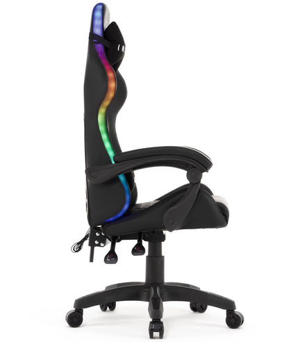 Fotel gamingowy RGB LED – z podświetleniem LED