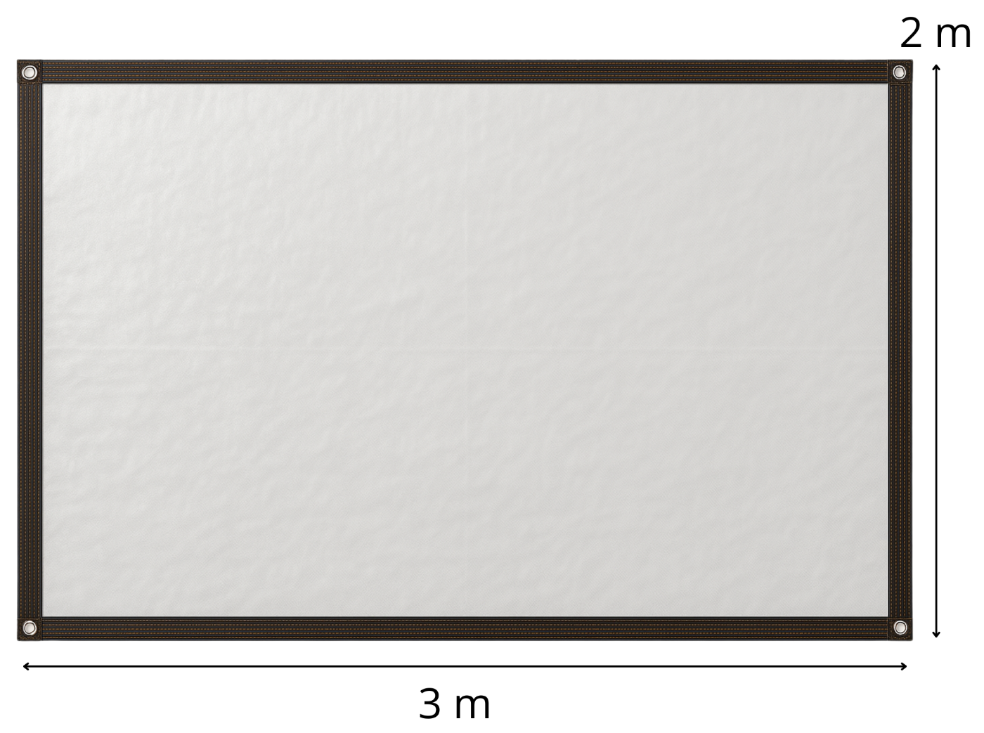 PLANDEKA PRZEZROCZYSTA 2x3m 210g/m2