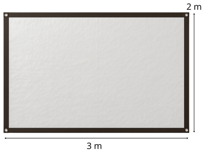 PLANDEKA PRZEZROCZYSTA 2x3m 210g/m2